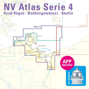 NV Atlas Serie 4 Rund Rügen - Boddengewässer - Stettin  als Atlas - Ausgabe 2026