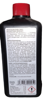 Yachticon Pura Tank -ohne Chlor- , 500 ml , Wassertankreiniger