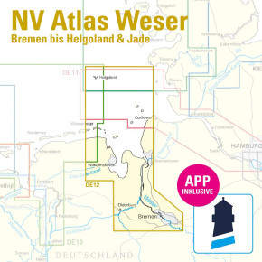 nv-charts Serie 12, Weser, Bremen bis Helgoland & Jade , Ausgabe 2026 als Atlas