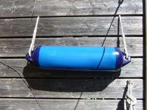 POLYFORM U.S. Langfender , Typ F1 , 610 x 152 mm , blau - mit 2 Leinen
